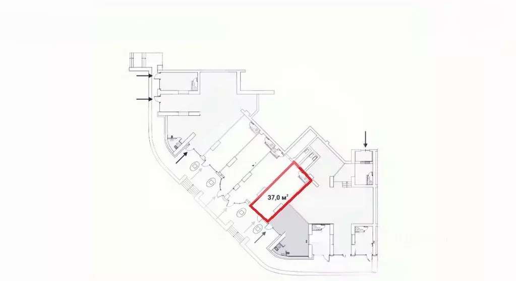 Помещение свободного назначения в Москва Ярцевская ул., 27к1 (37 м) - Фото 2