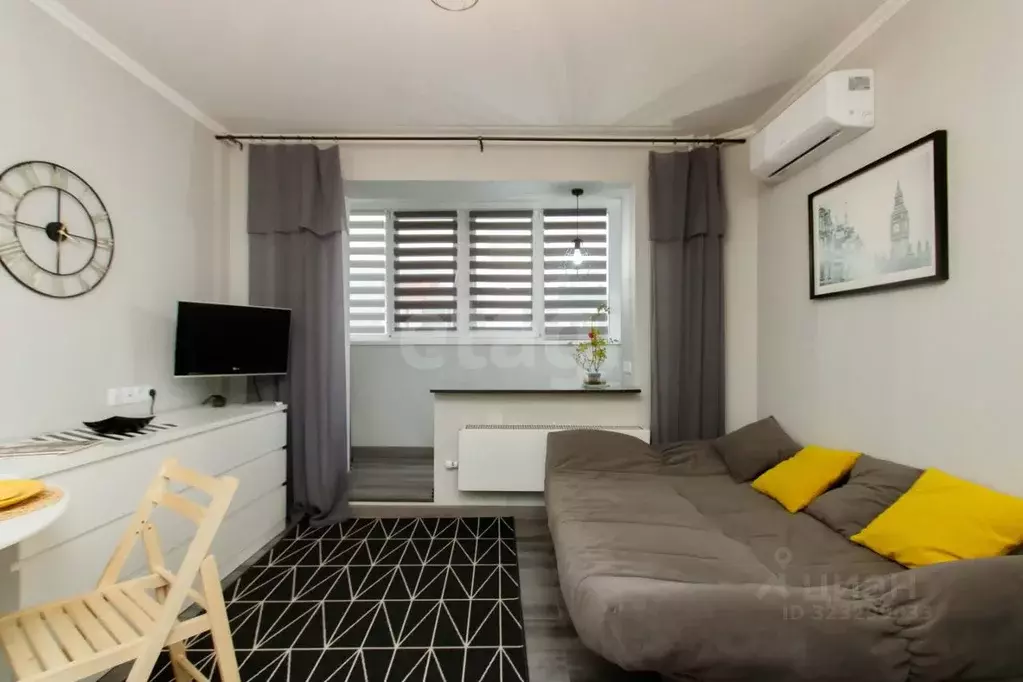 Студия Тюменская область, Тюмень ул. Константина Посьета, 11 (31.0 м) - Фото 1