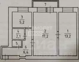 2-к кв. Московская область, Люберцы Красногорская ул., 22к4 (45.0 м) - Фото 1