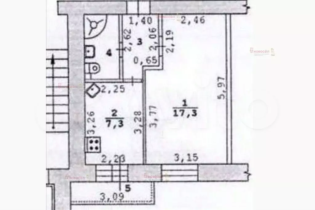 1-к. квартира, 32 м, 8/9 эт. - Фото 0