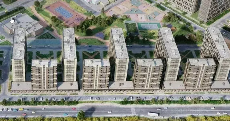 1-к кв. Санкт-Петербург пос. Парголово, дор. Михайловская, 14к1 (34.1 ... - Фото 2