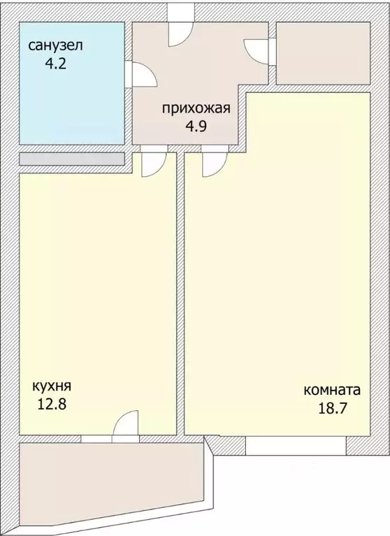 1-к кв. Краснодарский край, Краснодар проезд Репина, 5 (42.3 м) - Фото 0