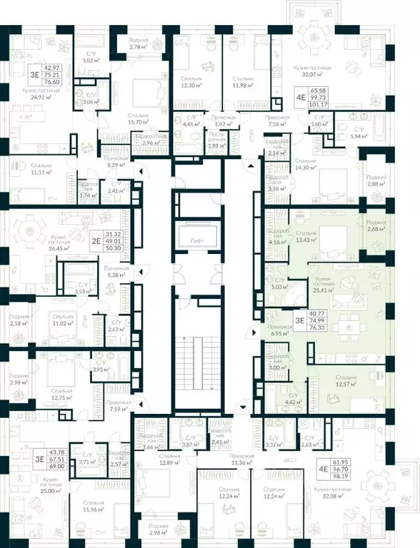 2-к кв. Башкортостан, Уфа Глумилино жилрайон, Урман Сити жилой ... - Фото 2