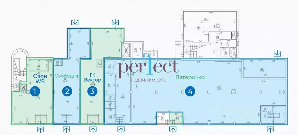 Помещение свободного назначения в Москва Вольная ул., 35 (96 м) - Фото 2