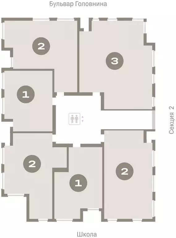 3-комнатная квартира: Санкт-Петербург, Василеостровский район, ЖК ... - Фото 2