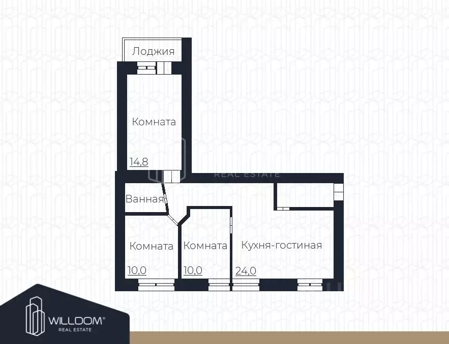 3-к кв. Свердловская область, Екатеринбург ул. Татищева, 77 (70.2 м) - Фото 2
