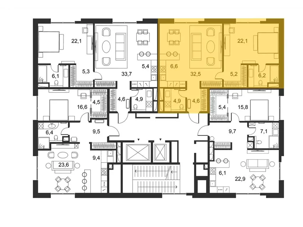 2-комнатная квартира: Москва, ЦАО, Тверской район, ЖК Ильинка 3/8 ... - Фото 1
