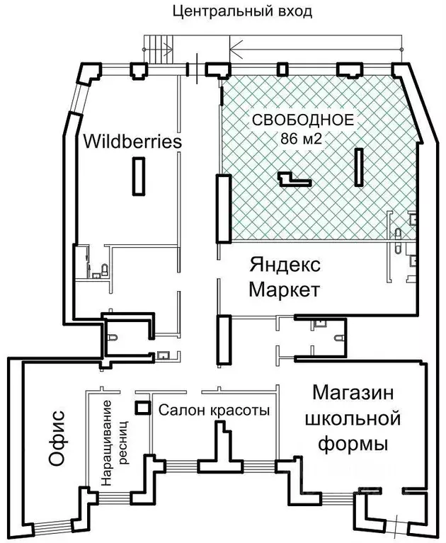 Торговая площадь в Тюменская область, Тюмень Заречный проезд, 43 (86 ... - Фото 0