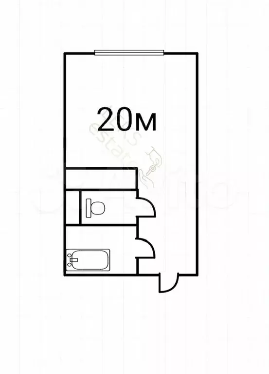 Квартира-студия, 20,1 м, 2/18 эт. - Фото 0