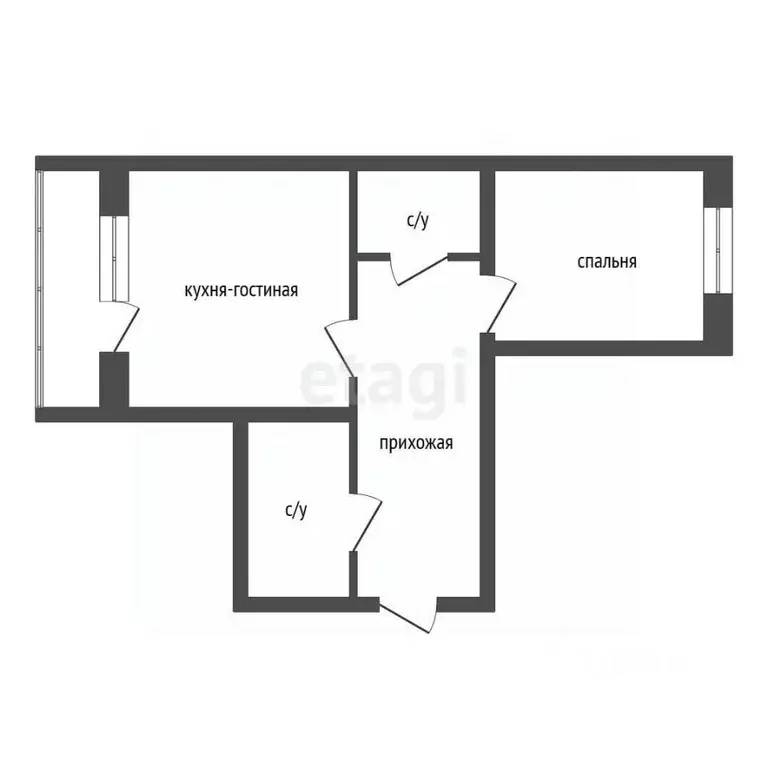 2-к кв. Красноярский край, Красноярск ул. Академгородок, 68 (77.2 м) - Фото 2