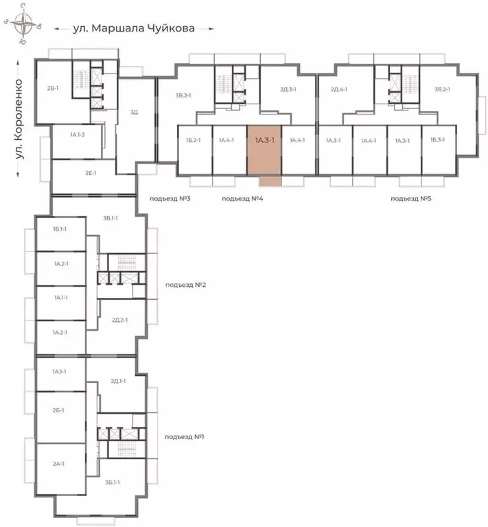 1-комнатная квартира: Казань, улица Короленко, 28Б (35.9 м) - Фото 1