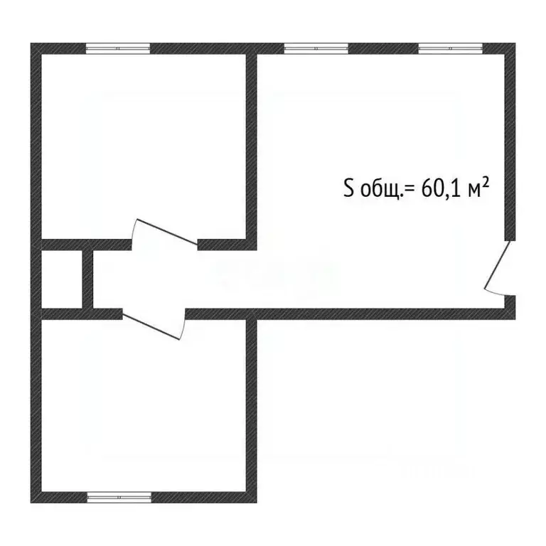 2-к кв. Брянская область, Брянск Почтовая ул., 61 (60.1 м) - Фото 1
