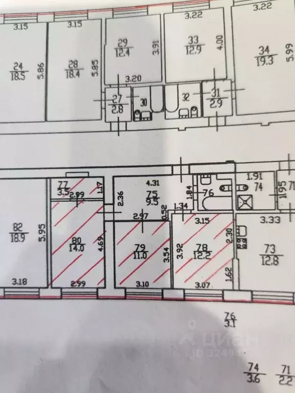 2-к кв. Санкт-Петербург ул. Руставели, 37 (55.0 м) - Фото 2