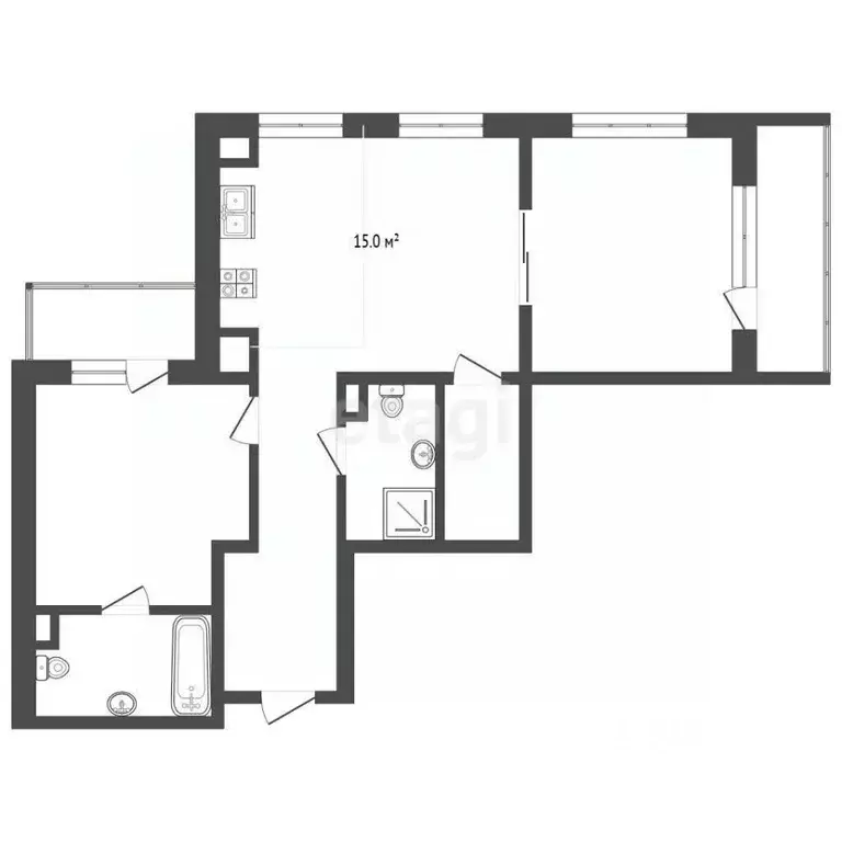 2-к кв. Крым, Ялта ул. Халтурина, 36А (97.55 м) - Фото 2