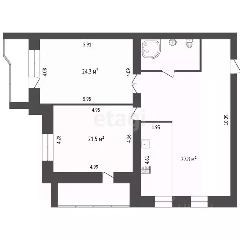 3-к кв. Белгородская область, Белгород Октябрьская ул., 57 (120.0 м) - Фото 1