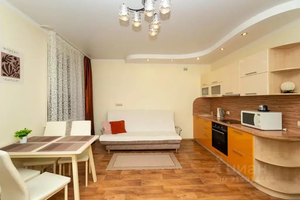 Студия Тюменская область, Тюмень ул. Беляева, 33к2 (35.0 м) - Фото 1