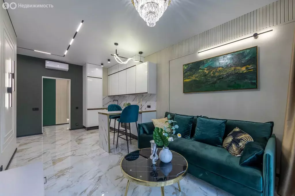 1-комнатная квартира: посёлок городского типа Дагомыс, ЖК Чайные Холмы ... - Фото 2