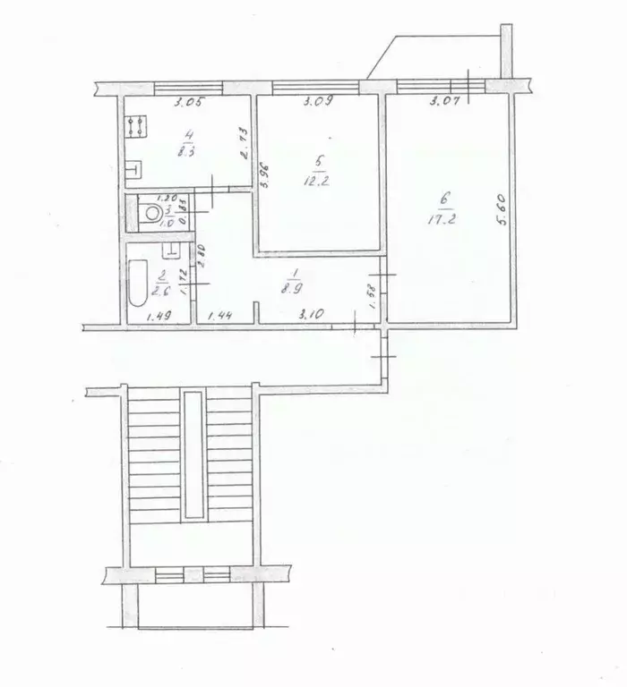 2-к кв. Чувашия, Шумерля ул. Щербакова, 59к1 (50.2 м) - Фото 2