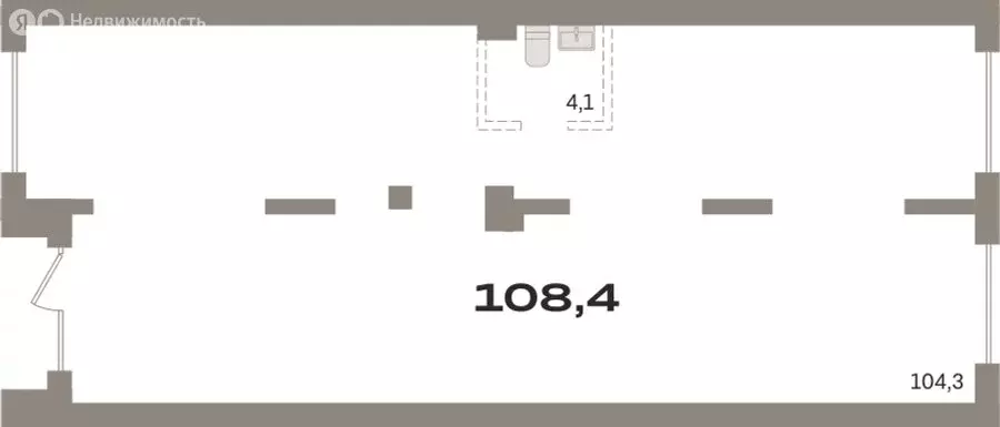 Помещение свободного назначения (108.32 м) - Фото 1