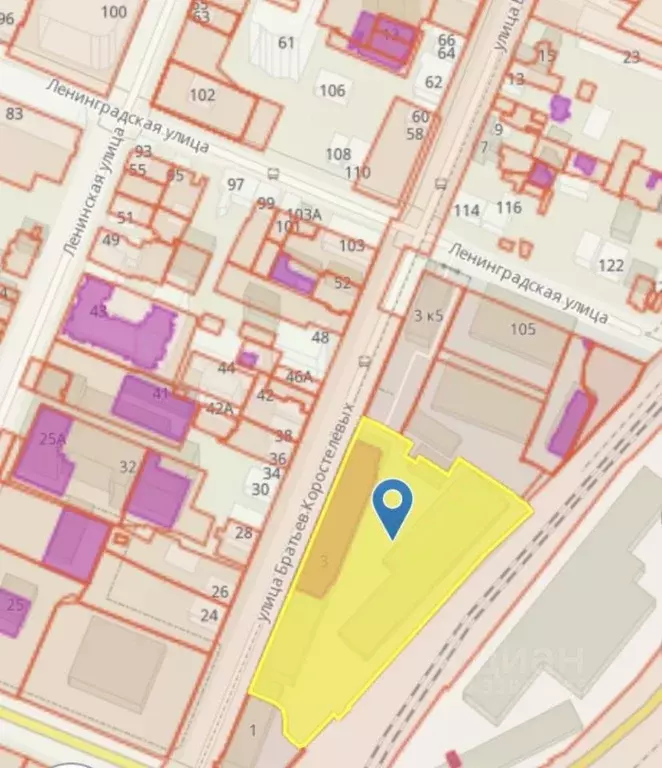 Участок в Самарская область, Самара ул. Братьев Коростелевых, 3 (100.0 ... - Фото 1