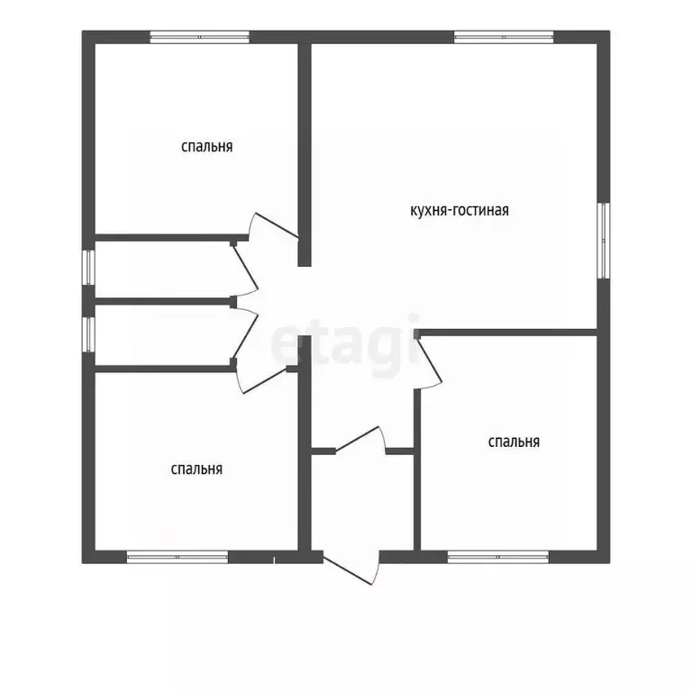 Дом в Воронежская область, с. Новая Усмань ул. Кутузова, 83 (87 м) - Фото 1