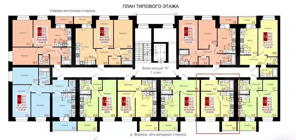 1-к. квартира, 28,7 м, 5/10 эт. - Фото 1