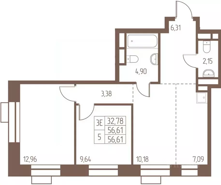 3-к кв. Московская область, Ивантеевка Пушкинский городской округ, ... - Фото 0