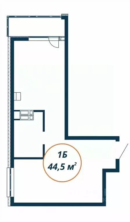 Студия Приморский край, Находка  (44.5 м) - Фото 1