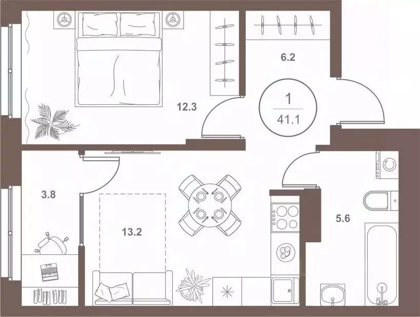 1-к кв. Пензенская область, Пенза Арбеково жилрайон, Дальнее Арбеково ... - Фото 2
