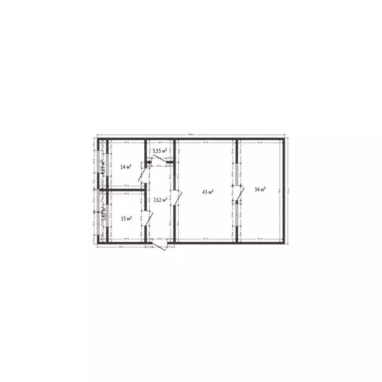 2-комнатная квартира: Каспийск, Молодёжная улица, 2к1 (93 м) - Фото 1