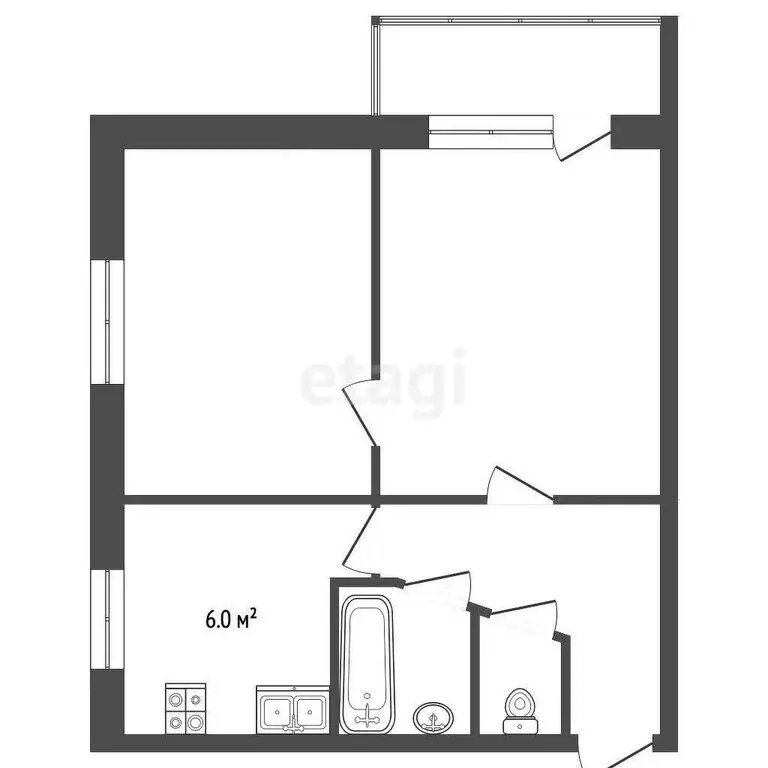 2-комнатная квартира: Ярославль, улица Павлова, 35к2 (41.3 м) - Фото 0