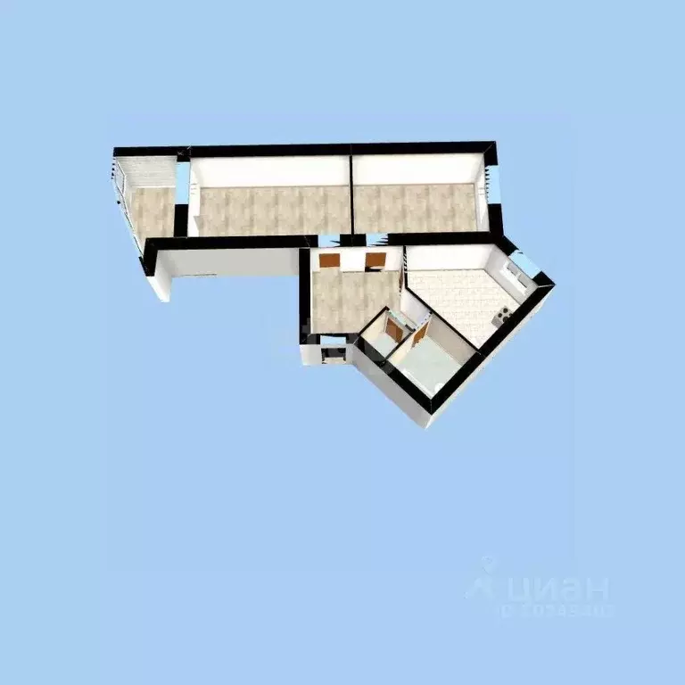 2-к кв. Башкортостан, Уфа ул. Карла Маркса, 60/1 (63.0 м) - Фото 1