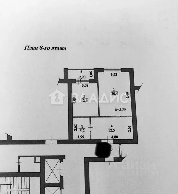 1-к кв. Пензенская область, Пенза ул. Бакунина, 137 (50.7 м) - Фото 2