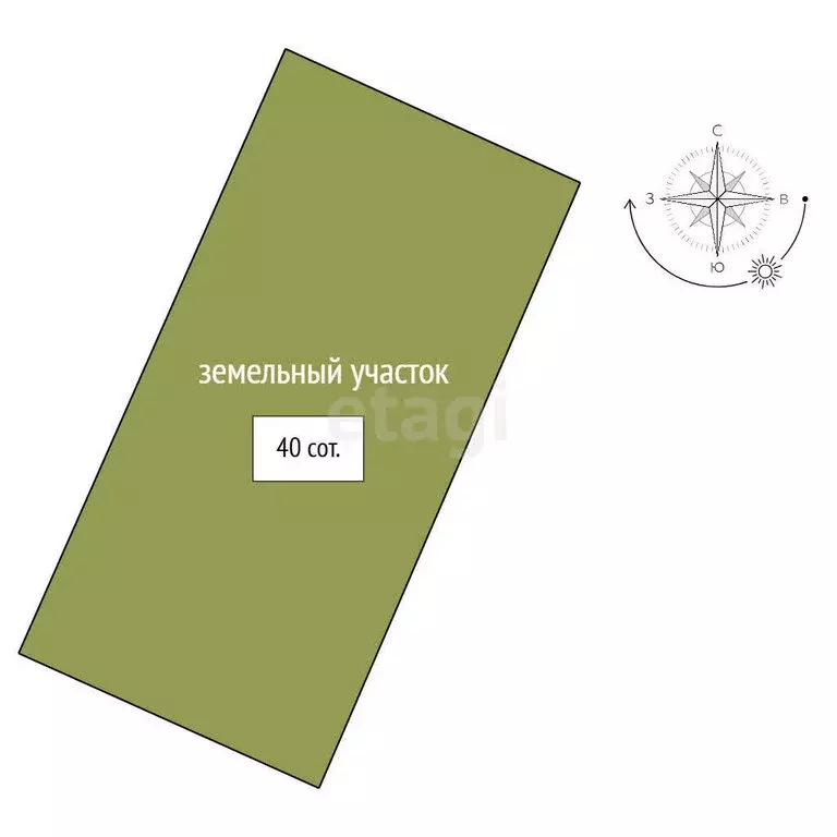 Участок в село Борисовка, Заречная улица (40 м) - Фото 1