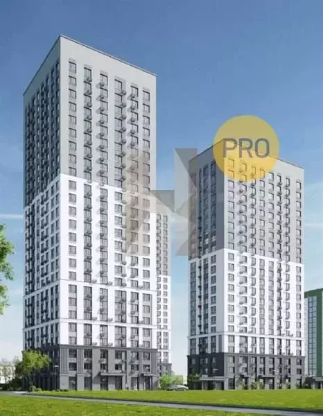 Квартира-студия, 34,6 м, 5/19 эт. - Фото 1
