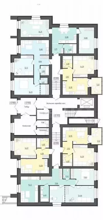 2-к. квартира, 52 м, 4/8 эт. - Фото 0