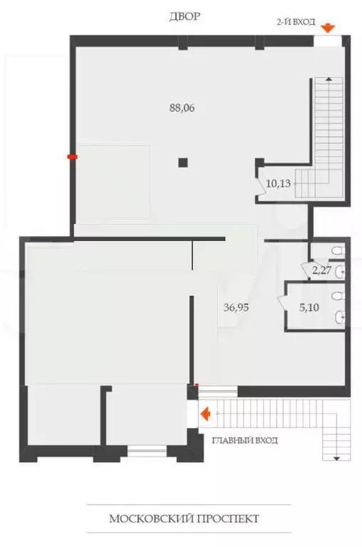 Помещение свободного назначения в Санкт-Петербург Московский просп., ... - Фото 1