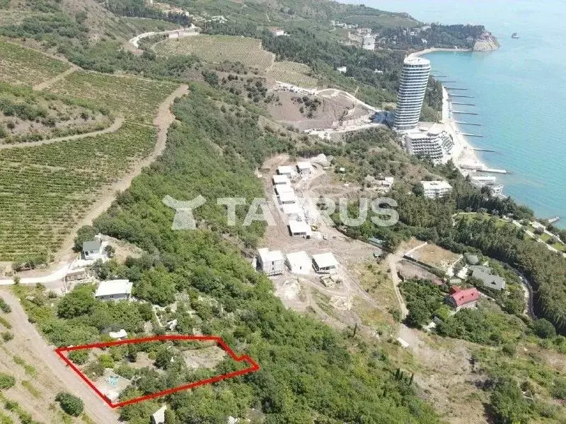 Участок в Крым, Алушта муниципальный округ, Партенит пгт ул. ... - Фото 1