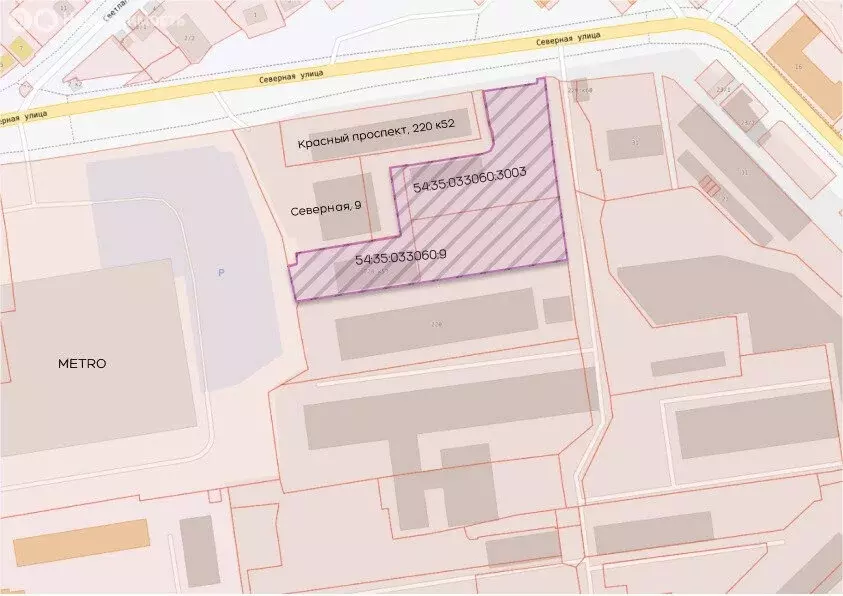 Участок в Новосибирск, Красный проспект, 220к14А (100 м) - Фото 1