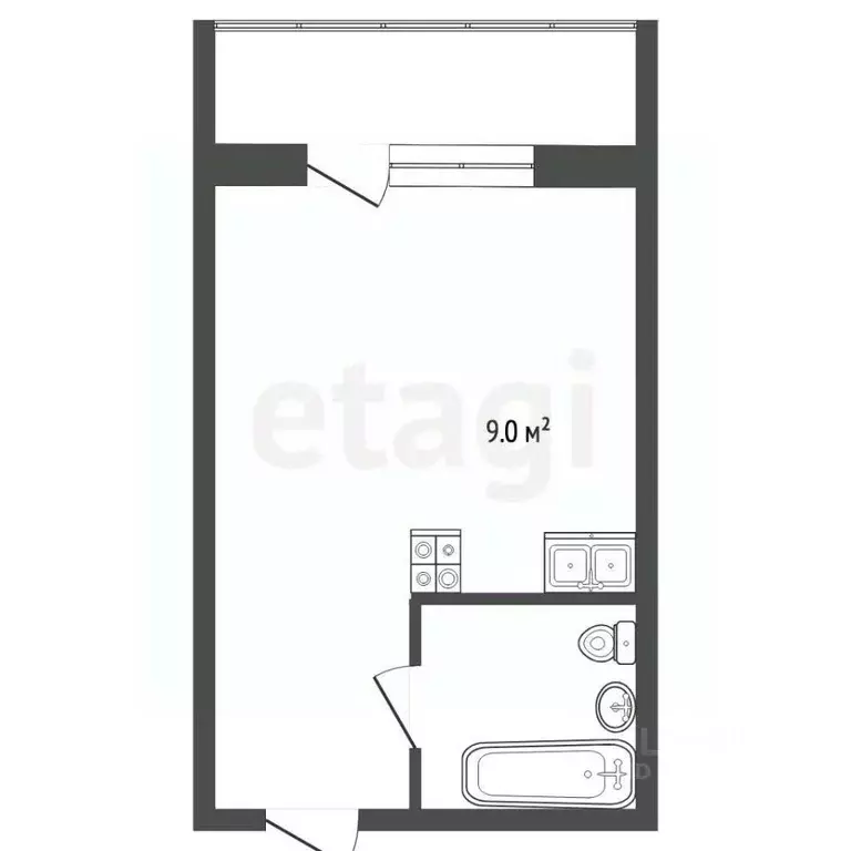 Студия Вологодская область, Вологда Окружное ш., 26А (23.9 м) - Фото 2