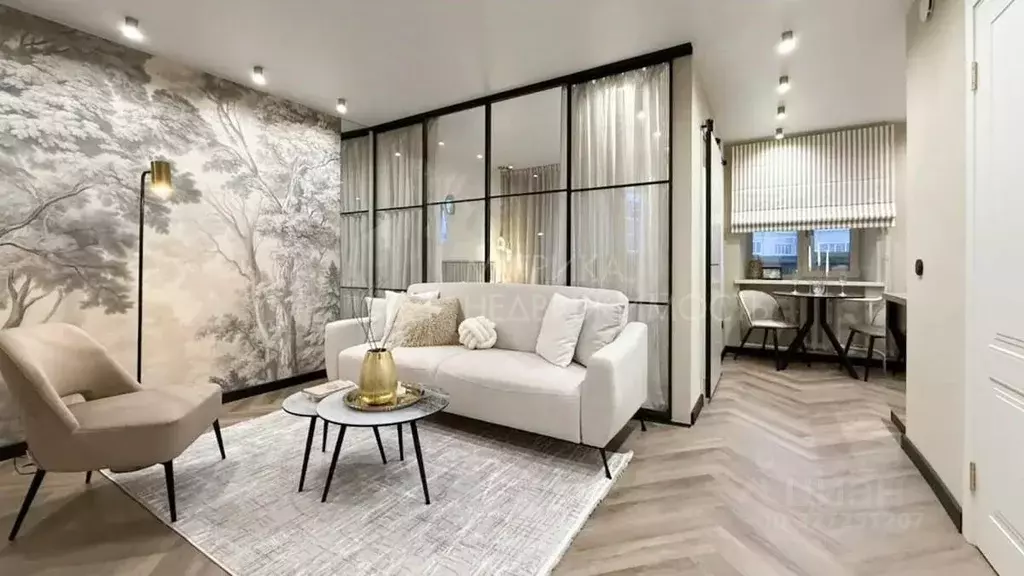 Студия Тюменская область, Тюмень ул. Максима Горького, 10к1 (34.0 м) - Фото 1