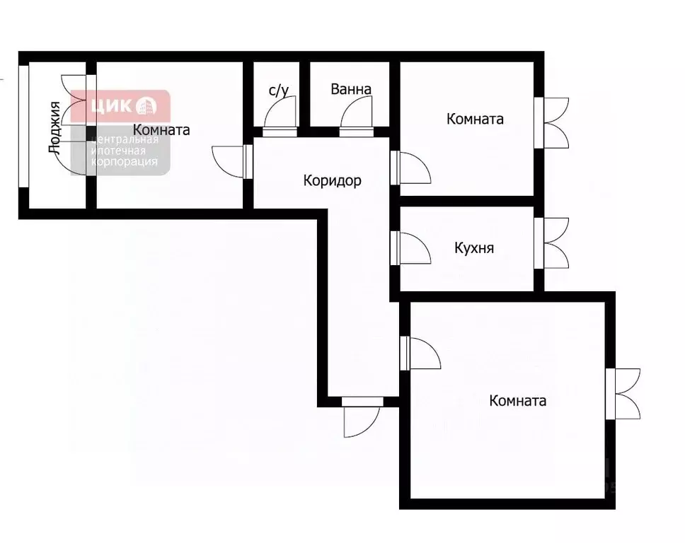 3-к кв. Рязанская область, Новомичуринск Пронский район, Д мкр, 31Д ... - Фото 2