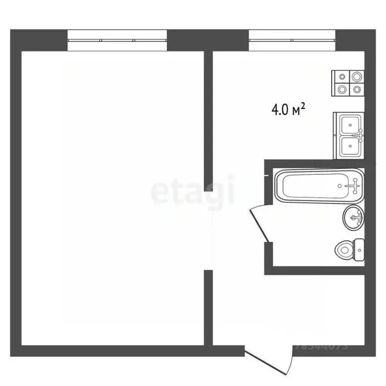 1-к кв. Оренбургская область, Оренбург Алтайская ул., 2/1 (29.7 м) - Фото 0