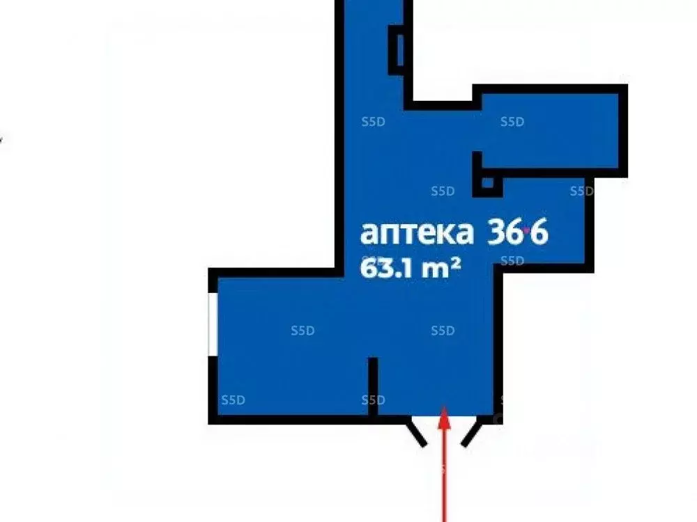 Торговая площадь в Москва ул. Вильгельма Пика, 1 (63 м) - Фото 2