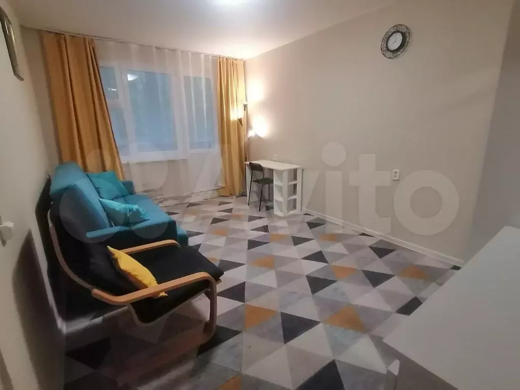 1-к. квартира, 38 м, 1/9 эт. - Фото 1