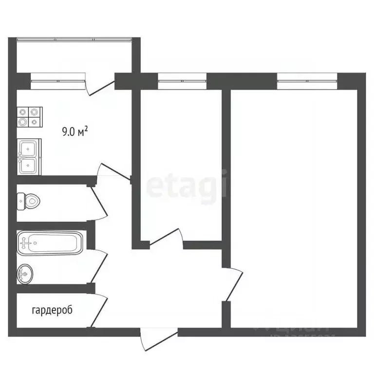 2-к кв. Костромская область, Кострома Рабочий просп., 13 (54.0 м) - Фото 2