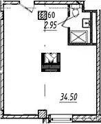 Квартира-студия: Санкт-Петербург, Измайловский бульвар, 1к2 (38.13 м) - Фото 1