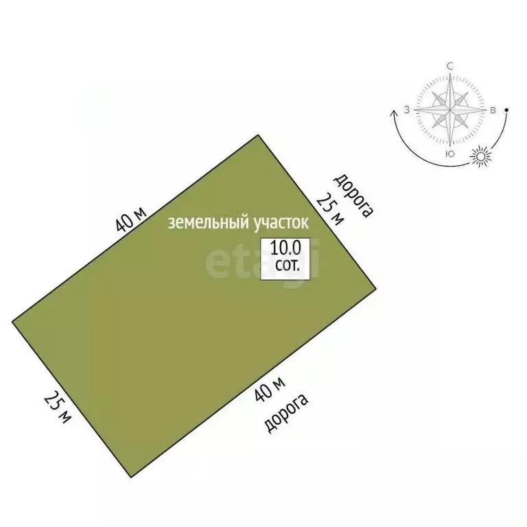 Участок в Тамбовская область, Тамбовский муниципальный округ, д. ... - Фото 2