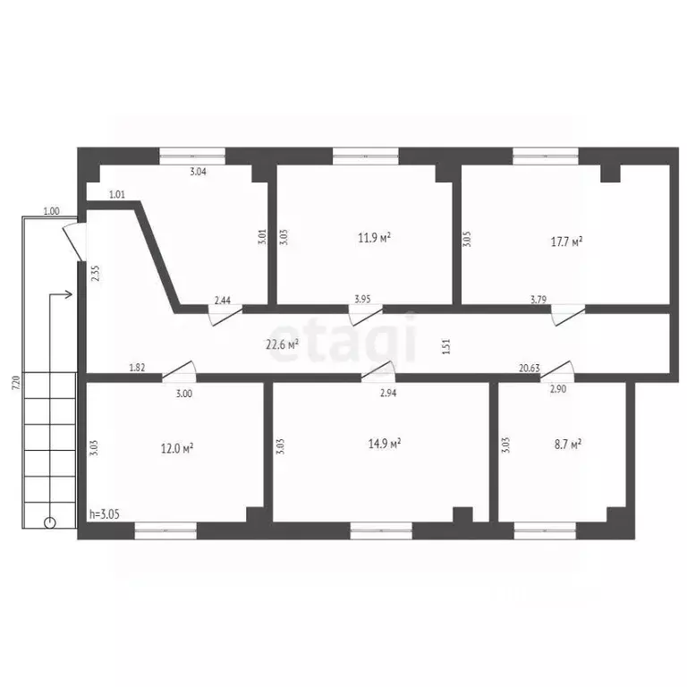 Офис в Саха (Якутия), Якутск ул. Курашова, 30/5Г (94 м) - Фото 1