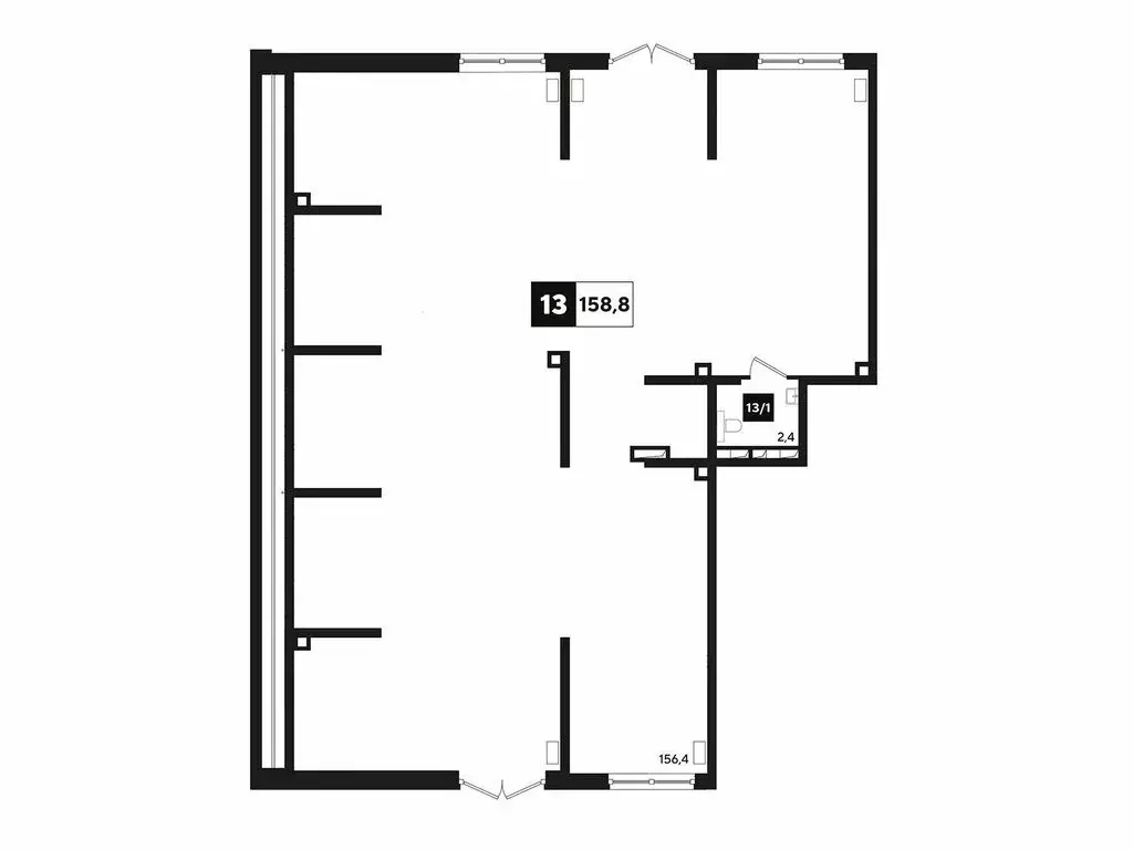 Офис (159.9 м) - Фото 1
